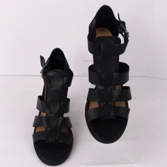 Report Rebecka black chunky heels women's size 8.5 - Picture 1 of 8